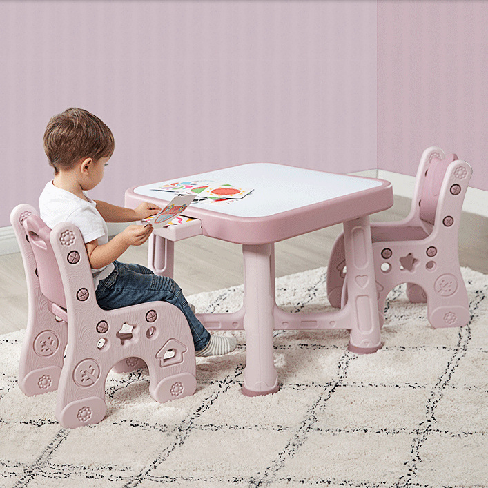 Fabricante al por mayor de plástico para niños, mesa de dibujo para jardín, mesa y silla para niños a la venta