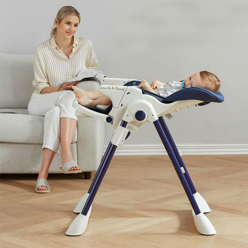 Diseño único Venta caliente Silla de comedor para niños Silla alta multifuncional plegable ajustable para bebé