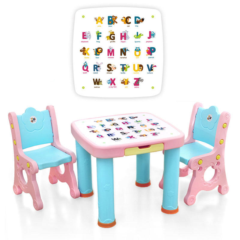 Juego de silla de mesa de estudio para niños Mesa y silla de estudio para niños Mesa y silla de estudio de dibujos animados para niños
