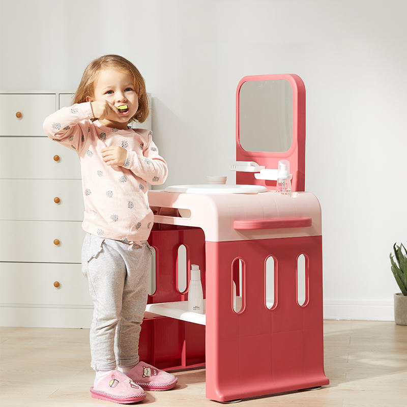 Buen material PP plástico lavabos para bebés con pedestal educación temprana para niños otros juguetes